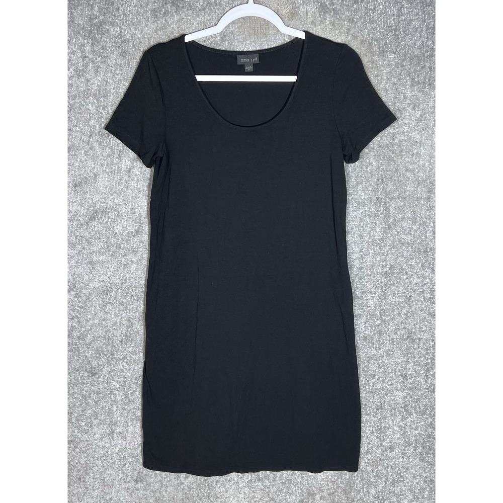 J Jill Wearever Collection Dress Womens Size XS Black Stretch Scoop Neck Casual